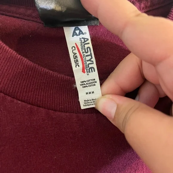 Classic dot men's Santa Cruz t-shirt size medium in burgundy - Picture 10 of 12